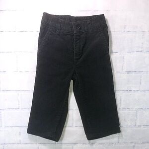 Janie and Jack Black Corduroy Pants